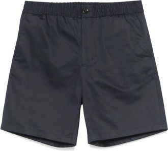 Ami Navy Blue Elastische Taille Shorts - Heren - Korte Broeken - Blauw - S - Korte Broeken