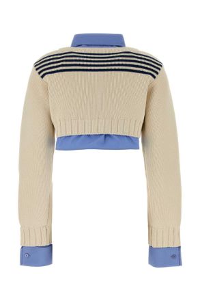 Balenciaga Navy-White Maglie Navy/white Sweater