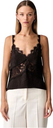 Pinko Blusa de tirantes finos - Tops - Mujer - Marr&oacute;n - M