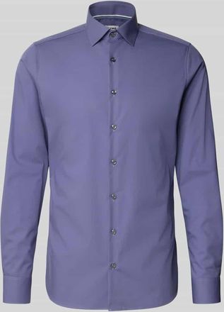 Olymp Level 5 Slim Fit Business-Hemd mit Kentkragen in Flieder, Größe 39