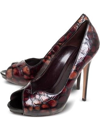 Alexander McQueen 130 mm leren pumps met hak - Bruin