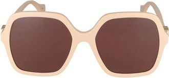 Gucci Sunglasses, female, Brown, Size: 56 MM Gg1072S Sunglasses