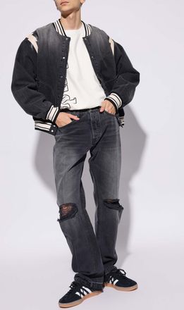 Rhude Jeans With Pockets, Mens, Black