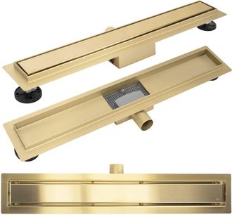 Rea Scarico Lineare Rea Neox 70 Brush Gold