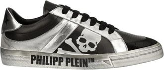 Philipp Plein Lo-Top Retrokickz - Heren - Sneakers - Zwart - 40 EU - Leer - Schoenen