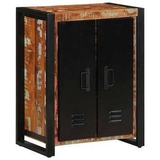 Berkfield Home Sideboard Multicolour 55x35x70 cm Solid Wood Reclaimed | Size: 55 x 35 x 70 cm