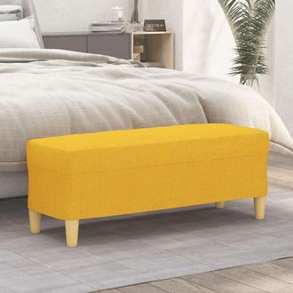 vidaXL Vidaxl - Banco De Tela Amarillo 100x35x41 Cm