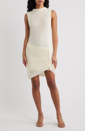 Ronny Kobo Kate Asymmetrical Knit Dress in Pearl at Nordstrom, Size X-Small