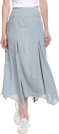 Xcvi Doak Linen-Blend Midi Skirt