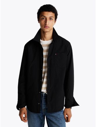 Tommy Hilfiger Mens Lightweight Packable Shirt Jacket - Black - XL