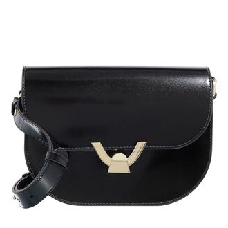 Coccinelle Schultertasche - Coccinelle Dew Shiny Calf - Gr. unisize - in Schwarz - für Damen