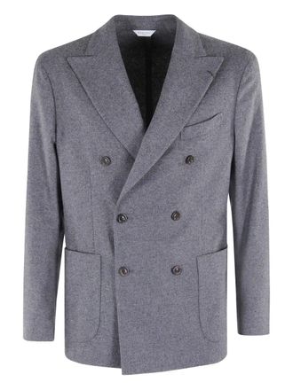 Boglioli double-breasted jacket - men - Wool/Polyester/Spandex/Elastane - 46 - Grey