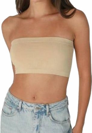 NikiBiki Tube-Style Bandeau Bra Top In Nude