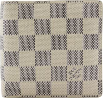 Louis Vuitton Damier Azur White Damier Azur Wallet (Bi-Fold) (Pre-Owned)