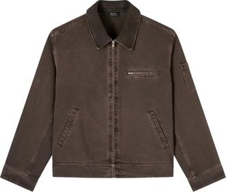 A.P.C. Werkjas - Heren - Spijkerjassen - Bruin - M - Katoen - Jassen