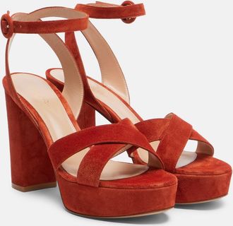 Gianvito Rossi Sabrina suede platform sandals