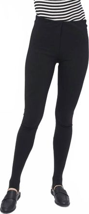 Baci Elastic Waist Skinny Pant In Black