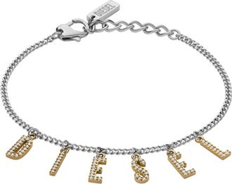 Diesel Unisex Diesel Two-Tone Stainless Steel Chain Bracelet