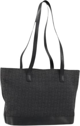 Celine Pre-owned Tote Bags, female, Black, Size: ONE SIZE Pre-owned Macadam Canvas Tote