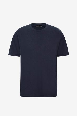 Tom Ford Fliessendes Jersey-Kurzarm-Rundhals-T-Shirt