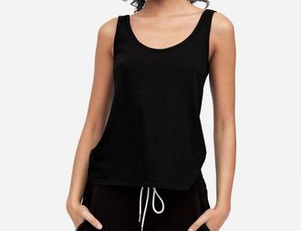 Mate the Label Organic Cotton Layering Tank Top In Black