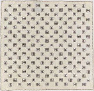 Brunello Cucinelli Geometric Print Silk Pocket Square