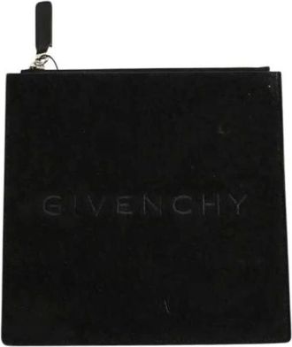 Givenchy Pre-owned Clutches, female, Black, Size: ONE SIZE Pre-owned Pochette Leather Clutch