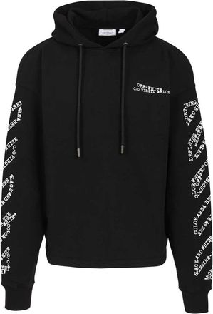 Off-white Type Arrow Hoodie - Heren - Hoodies - Zwart - S - Katoen - Hoodies & sweatvesten