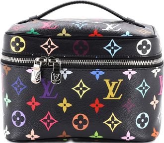 Louis Vuitton x Takashi Murakami Trousse Nice Vanity Case Monogram multicolore mini - Nero