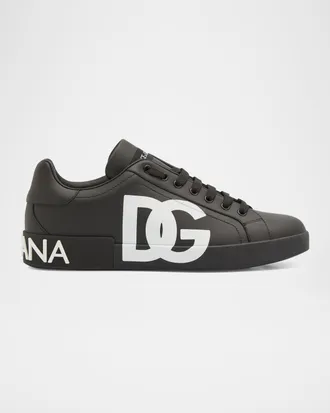 Dolce & Gabbana Men & apos;s Portofino Leather Low-Top Sneakers