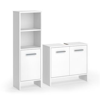 Vicco Conjunto De Muebles De Ba&ntilde;o Karli, Blanco, 2 Partes, Vicco