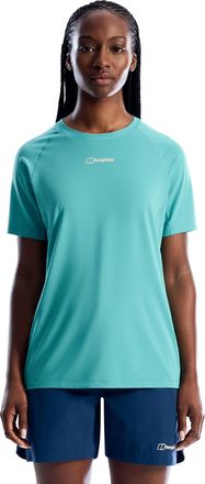 Berghaus T-Shirt BERGHAUS BOWBURN TECH TEE AF, Damen, Gr. XXL, calgary blau, Jersey, Obermaterial: 94% Polyester, 6% Elasthan, normal, Rundhals, Shirts T-Shirt
