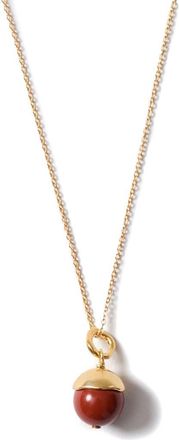Chan Luu Semiprecious Stone Bell Pendant Necklace in Red Jasper at Nordstrom