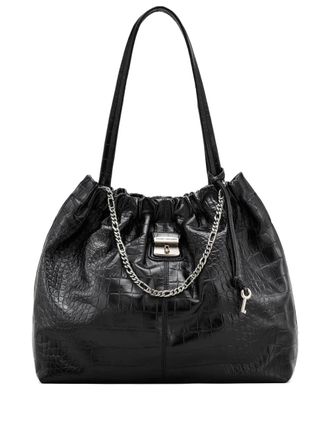 Marc Jacobs Borsa tote Cristina con effetto coccodrillo - Nero
