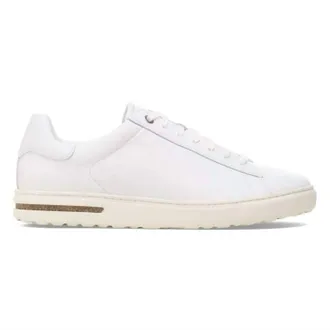Birkenstock Womens Bend Low Natural Leather Shoe - Regular In White