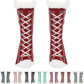 Generic Slipper Socks Ultra-Thick Cute Slipper Home Socks Non-Slip Indoor Winter Warm Home Socks for Women Men, Cozy Soft Thermal House Socks with Grippers