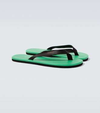 Auralee Leather thong sandals