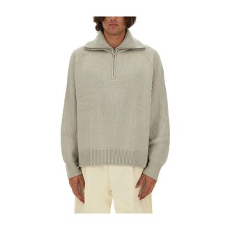 STUDIO NICHOLSON Turtlenecks, male, Beige, Size: S Wool Jersey