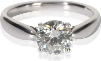 Tiffany & Co. Pre-Owned Tiffany & Co. 0.96 ct Round Brilliant Diamond Harmony Engagement Ring