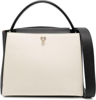 Valextra medium Brera leather tote bag - women - Calf Leather - OS - Black