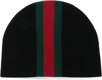 Gucci Web-stripe Beanie Hat