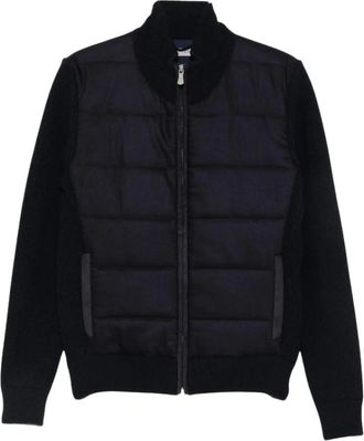 La Fileria Half Zip Sweater - Heren - Jassen - Blauw - Maat: 3XL Wol