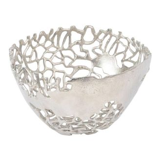 The Libra Company Apo Coral Bowl - Aluminium - L18 x W31 x H31 cm - Silver
