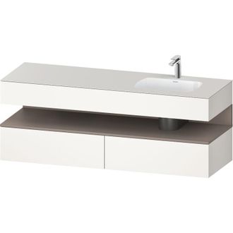Duravit Qatego Lavabo Encastrado Con Base De Lavabo Consola, - Duravit