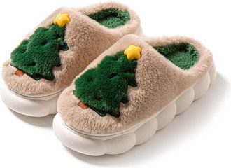 Generic Womens Comfy Slippers, Non-Slip Warm Memory Foam Footbed, Fluffy Fuzzy Soft Winter Shoes for Outdoor Indoor