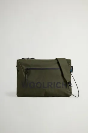 Woolrich unisex Borsa a tracolla con logo in X-PAC by Todd Snyder Verde Taglia ONE