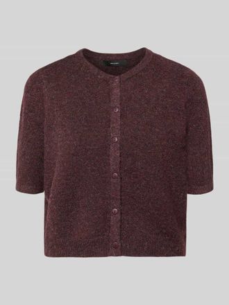 Vero Moda Regular Fit Strickjacke mit kurzem Arm Modell VMDOFFY in Dunkelrot, Gr&ouml;&szlig;e XL