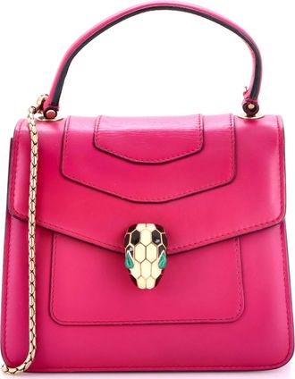 Bulgari Serpenti Forever Top Handle Bag Leather Medium
