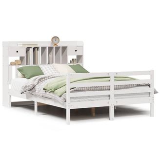 Berkfield Home Bookcase Bed without Mattress White 160x200 cm Solid Wood Pine