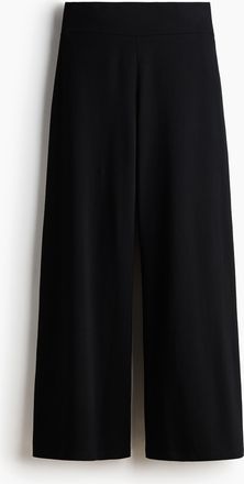 H&M Ausgestellte Jerseyhose - Schwarz